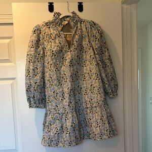 Tuckernuck Blue Daisy Embroidered Palmerston Dress